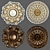 Ceiling Rosette: Elegant Molding 3D model small image 1