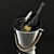 Elegant Wine Cooler Set 3D model small image 2