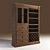 Custom Wine Cabinet: Fine Design 3D model small image 1