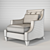 Baker Max Club Chair - Sleek and Stylish 3D model small image 2