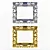 Elegant Dual-Tone Frame 3D model small image 1