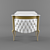 Opulent Capitonne 84cm Vanity 3D model small image 1