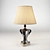 Sculpted Forge Table Lamp 3D model small image 1
