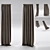 Elegant Curtain Set 3D model small image 1