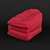 Risø Ottoman-Bag: Stylish Red Accent 3D model small image 1