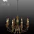 DORATURA Chandelier: Elegant, Luxurious, and Timeless 3D model small image 1