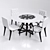 Elegant Dining Room Set 3D model small image 1