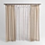 Elegant Ring Curtains 3D model small image 1