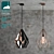 Elegant Vintage Chandelier by EGLO 3D model small image 1