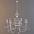 Crystal Classic Chandelier 3D model small image 1