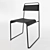 Sleek Black Chair | La Palma Linea 3D model small image 1