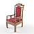 Elegant Wood Chair: 3dsmax2013 & Vray 3D model small image 1