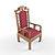 Elegant Wood Chair: 3dsmax2013 & Vray 3D model small image 3