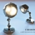 Elegant Silverstone Nickel Lamp 3D model small image 1