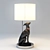 Elegant Lladro Attentive Greyhound 3D model small image 2