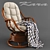 Utomo Rattan Kara Rocking Chair+ Cushion 3D model small image 1