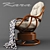 Utomo Rattan Kara Rocking Chair+ Cushion 3D model small image 2