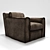 RIO BASSA Armchair: Modern and Stylish 3D model small image 2