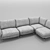 Modern Corner Sofa 3D model small image 3