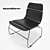 Modern Stripe F262 Accent Chair 3D model small image 1