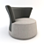 Modern Fireside Chair: ASTUCE 3D model small image 1