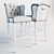 Riviera Maison Keith Lowback Bar Stool 3D model small image 3