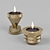 Industrial-inspired candle holder by Tom Dixon 3D model small image 3
