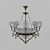 Elegant Crystal Chandelier 3D model small image 1