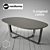 Sleek Steel Bino Coffee Table 3D model small image 1