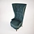 Goddess Wing Chair - Luxurious and Tall 3D model small image 3