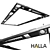 Modular Halla Vari Luminaire: Versatile Lighting Solution 3D model small image 1