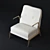 Akan Low Back Armchair - Stylish Comfort 3D model small image 2