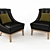 Elegant Kayapo Armchair: Luxurious Comfort 3D model small image 1