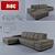 Elegant Palermo Sofa: Luxurious Comfort 3D model small image 1