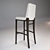 Modern Opera Upholstered Bar Stool 3D model small image 2