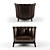 Luxurious Cappellini Opera Parsifal Armchair 3D model small image 2