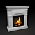 Modern Sherwood Fireplace 3D model small image 1