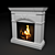 Modern Sherwood Fireplace 3D model small image 3
