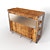 Industrial Style Acacia Wood Bar Counter 3D model small image 1