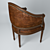 Luxury Leather Armchair by GENOVEVA 3D model small image 2