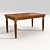 Classic Table with Textures 3D model small image 1