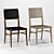 Modern Oslo Side Chairs 3D model small image 1