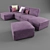 Modular Angle Sofa 3D model small image 1