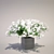 Elegant White Blooms 3D model small image 1