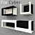 Sleek Cyber Shelves 3D model small image 1