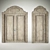 Classic Wooden Doors | 2700mm with Portal 3D model small image 2
