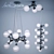 LuceSolara 3024 - Modern Chrome/White Pendant Light Collection 3D model small image 1