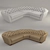 Elegant Longhi Grace Sofa 3D model small image 1