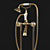 Luxury Diadema Bath with Floor Mixer 3D model small image 2