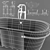 Luxury Diadema Bath with Floor Mixer 3D model small image 3